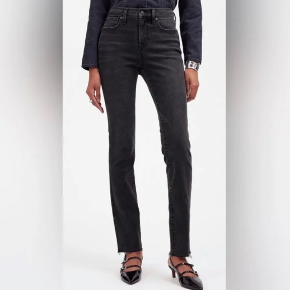 Madewell Mid-Rise Stovepipe Jeans in Armand Wash: Raw-Hem Edition 29